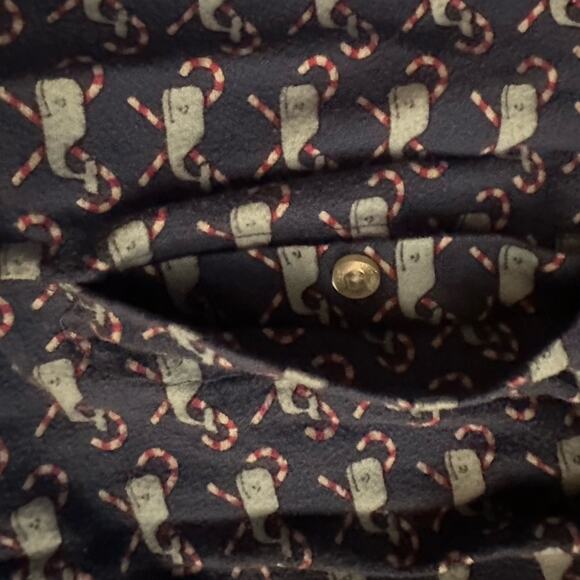 Vineyard Vines Men's blue Christmas Pajama pants with whale and candy canes L - Picture 7 of 9